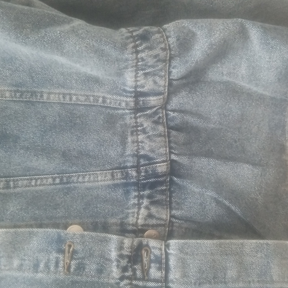 Suzanne Betro Peplum Denim Jacket (1X) NWT - Picture 3 of 12